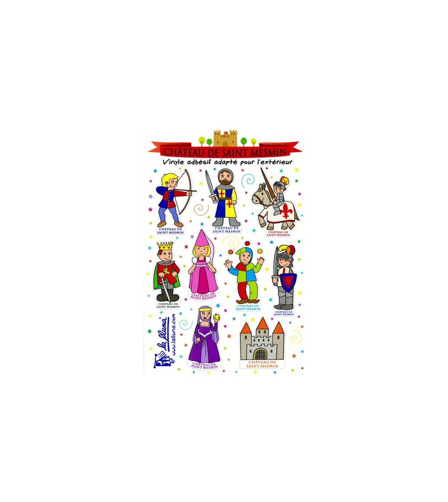 Stickers personnages château Saint Mesmin