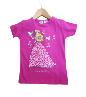 T-shirt rose princesse Paloma