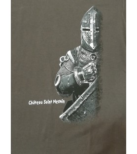 T-shirt gris enfant Chevalier