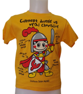 T-shirt jaune enfant Chevalier