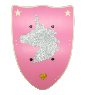 Bouclier licorne + épée princesse rose