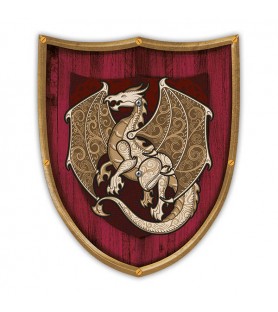 Bouclier médiéval dragon