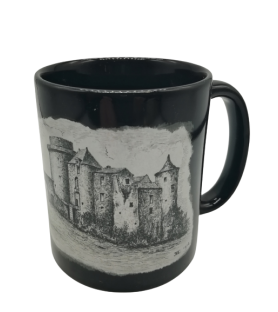 Mug noir céramique château Saint Mesmin