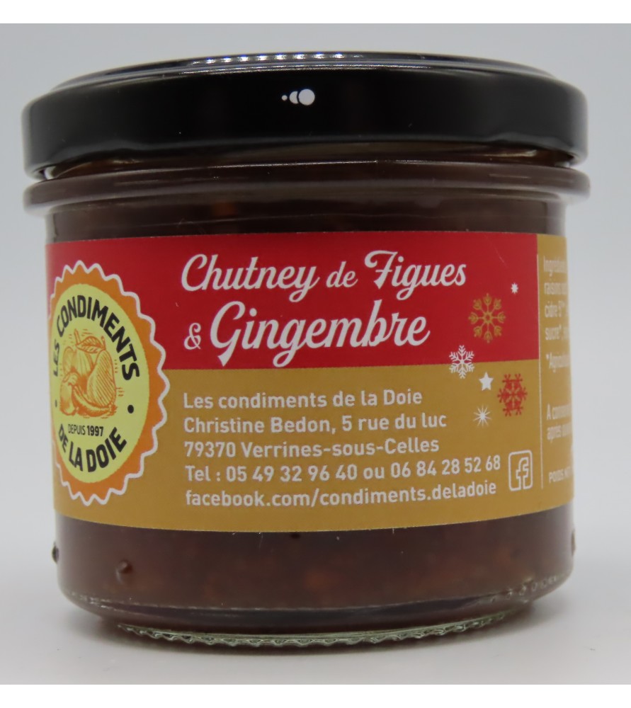 Chutney, figues et gingembre