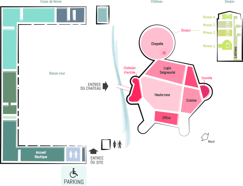 Plan du château de Saint-Mesmin