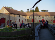 Photo d'ensemble du corps de ferme pendant une visite